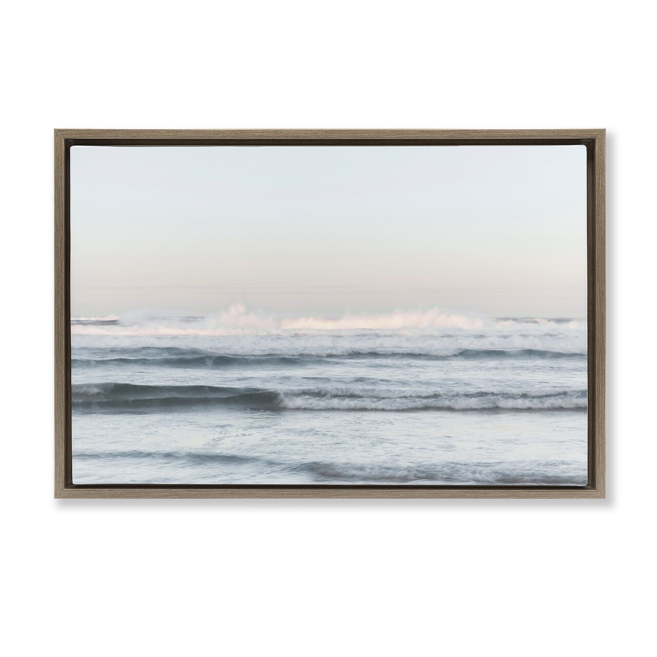Stupell Industries Serene Ocean Waves Calmness Floating Frame, design by Melissa McClain
